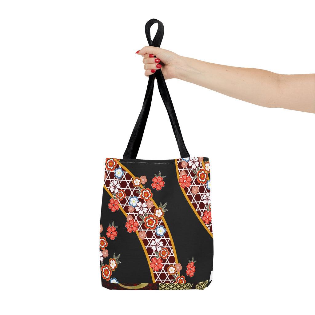 Copy of Floral Kimono Wave Tote Bag | Japanese Sakura Pattern