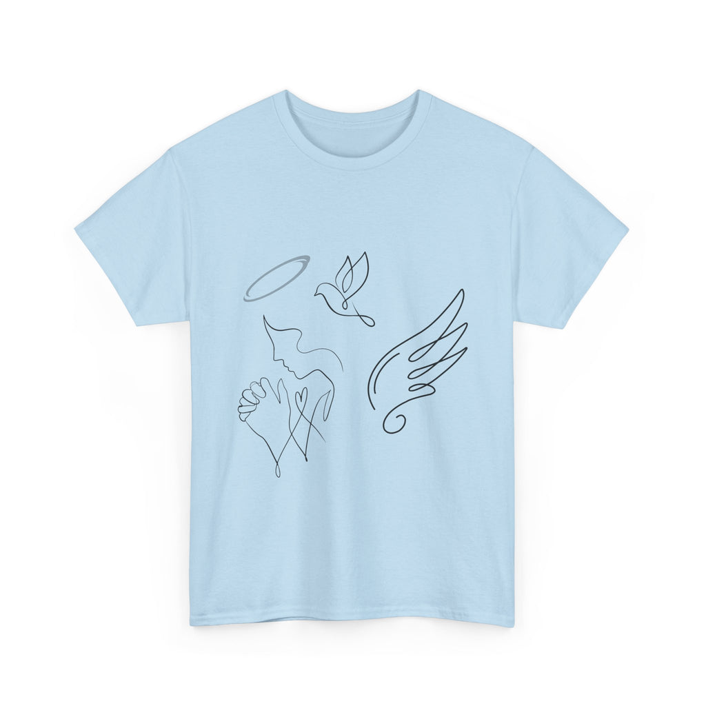 Copy of Copy of Minimal Subliminal circle text T-Shirt | Less Is More design