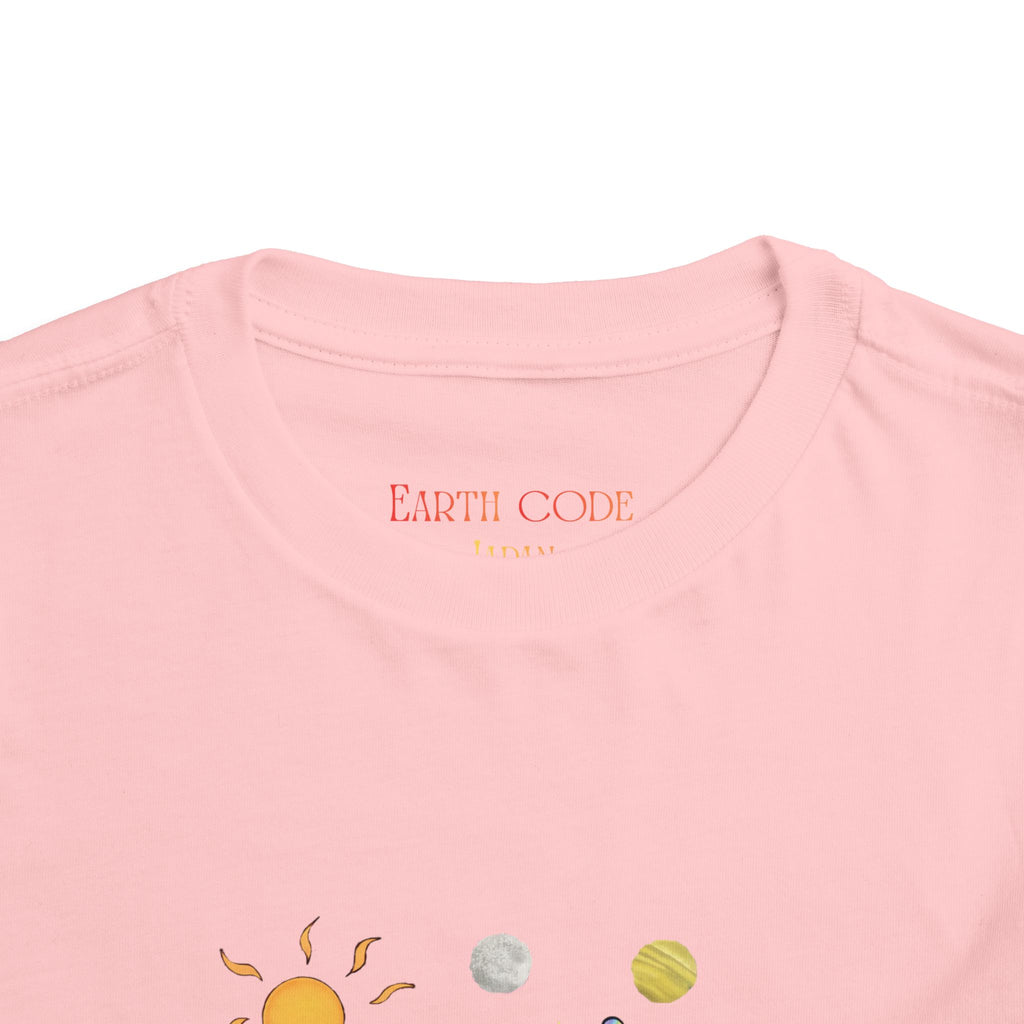 Moowy & Soowy Toddler T-Shirt – Cute Aliens Hugging Earth Kids Space Tee