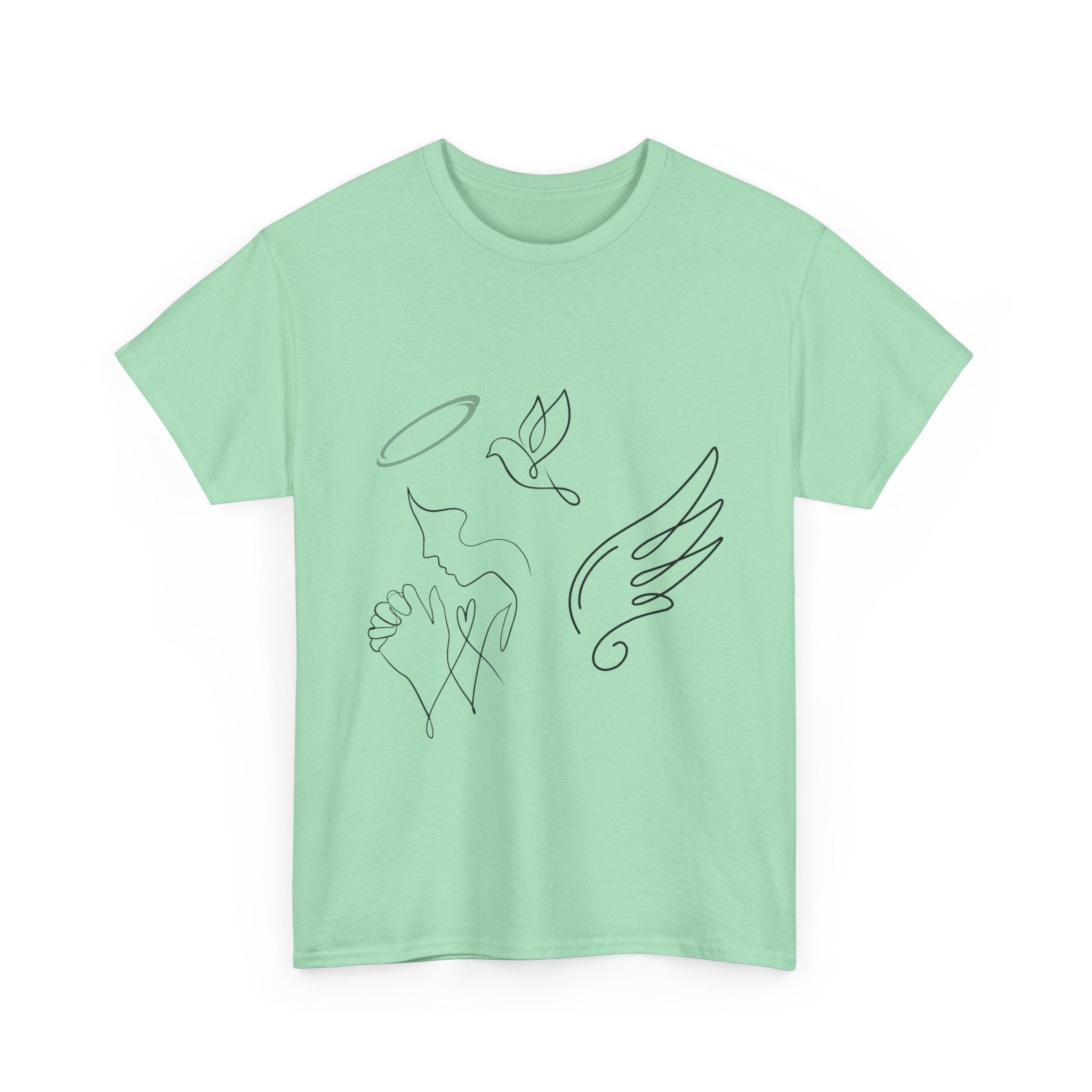 Copy of Copy of Minimal Subliminal circle text T-Shirt | Less Is More design