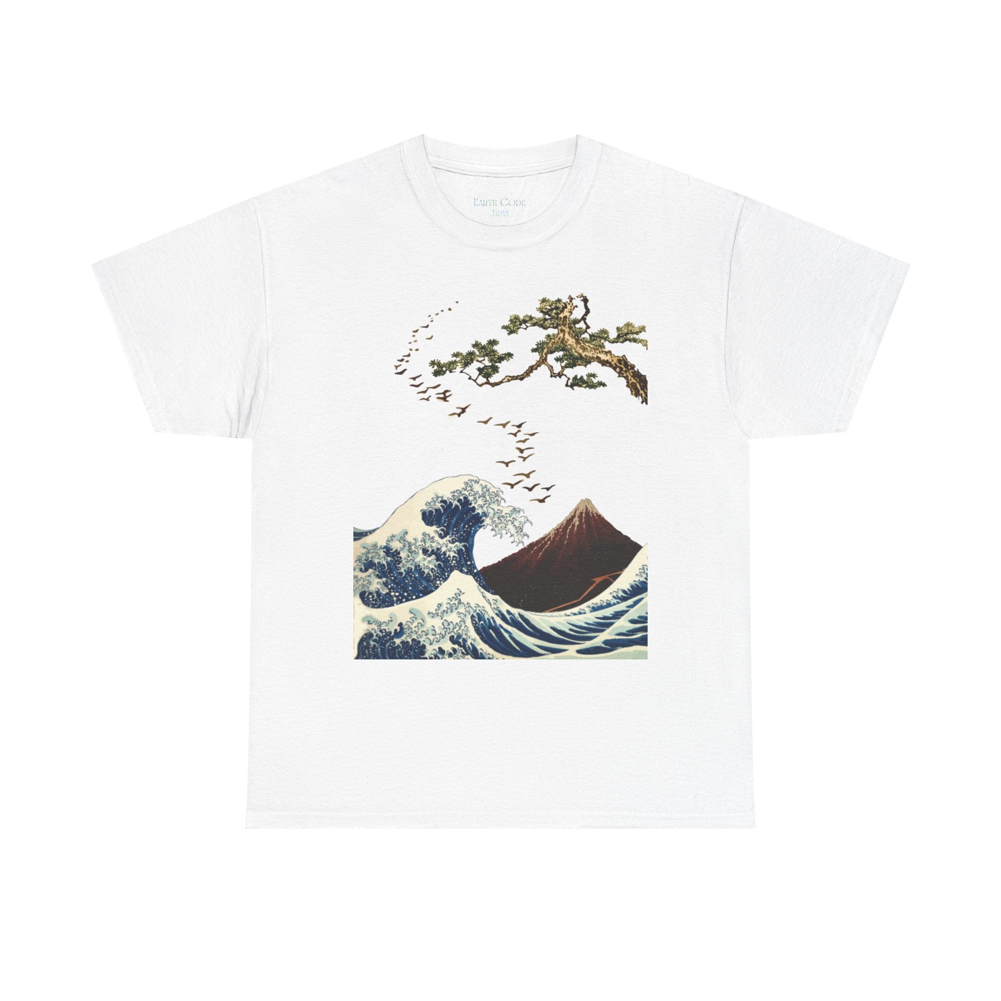 Hokusai Japanese Art T-Shirt | The Great Wave, Mount Fuji & Pine Tree Collage Tee