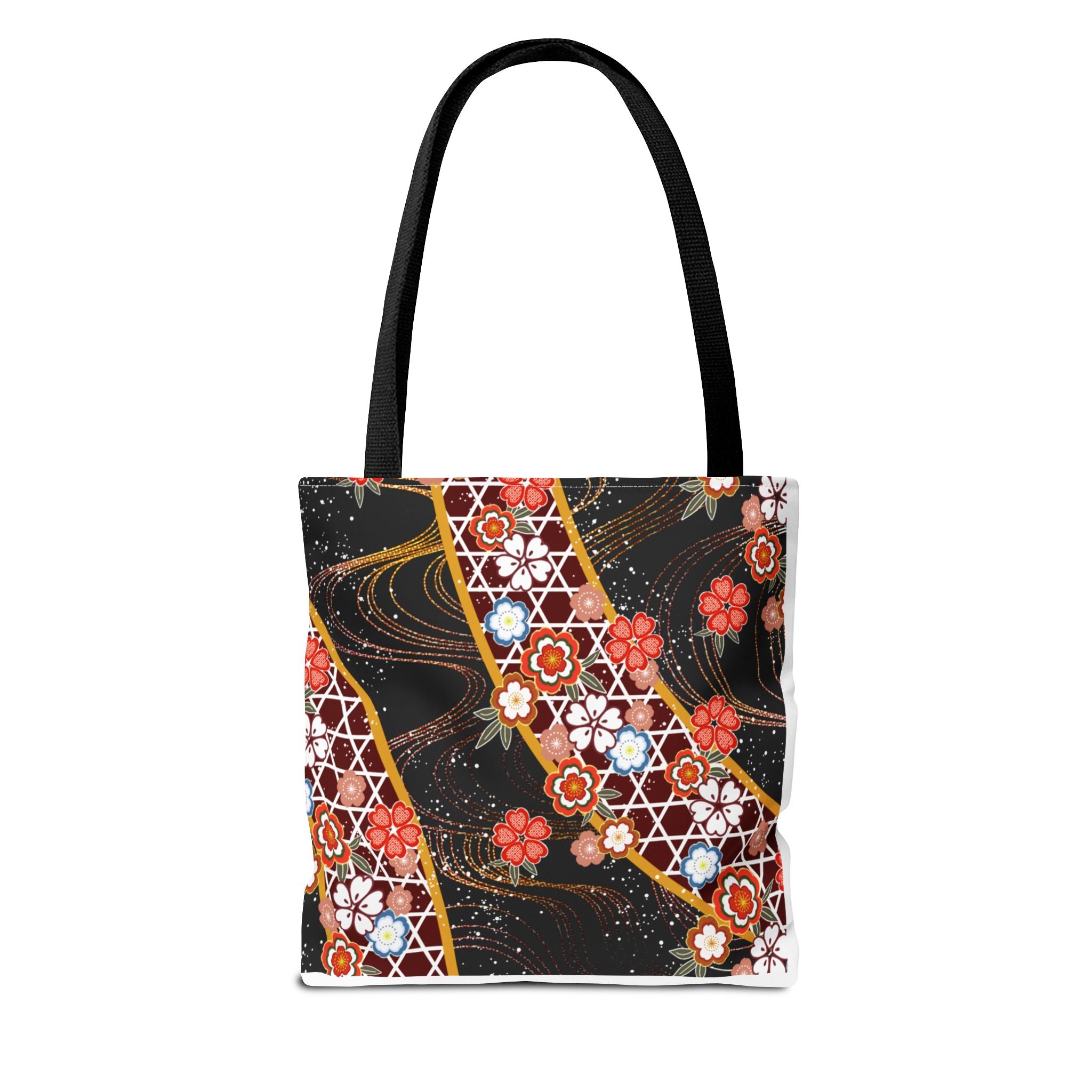 Copy of Floral Kimono Wave Tote Bag | Japanese Sakura Pattern