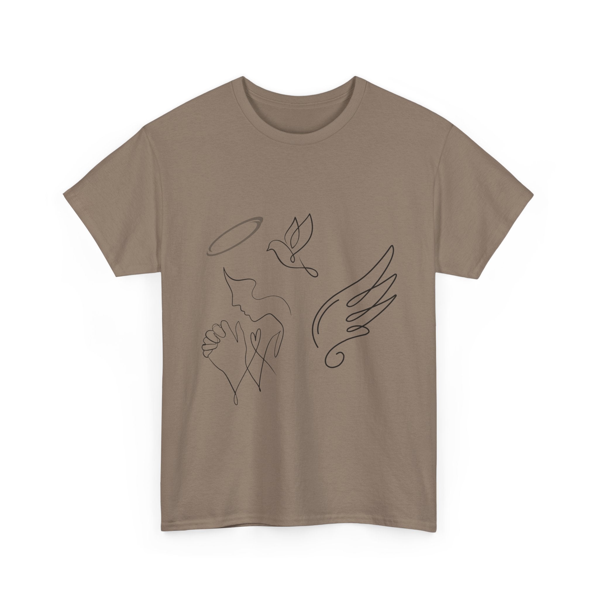 Copy of Copy of Minimal Subliminal circle text T-Shirt | Less Is More design