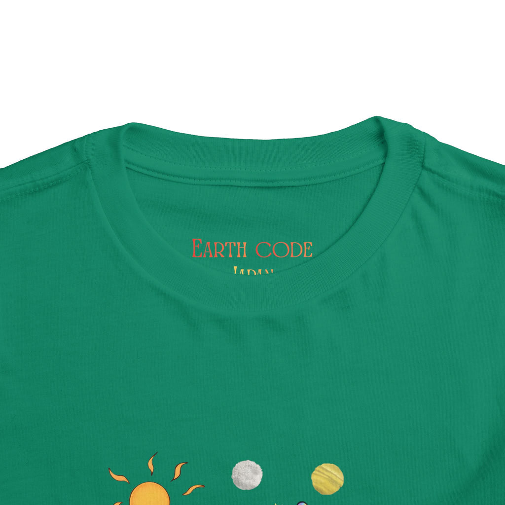 Moowy & Soowy Toddler T-Shirt – Cute Aliens Hugging Earth Kids Space Tee