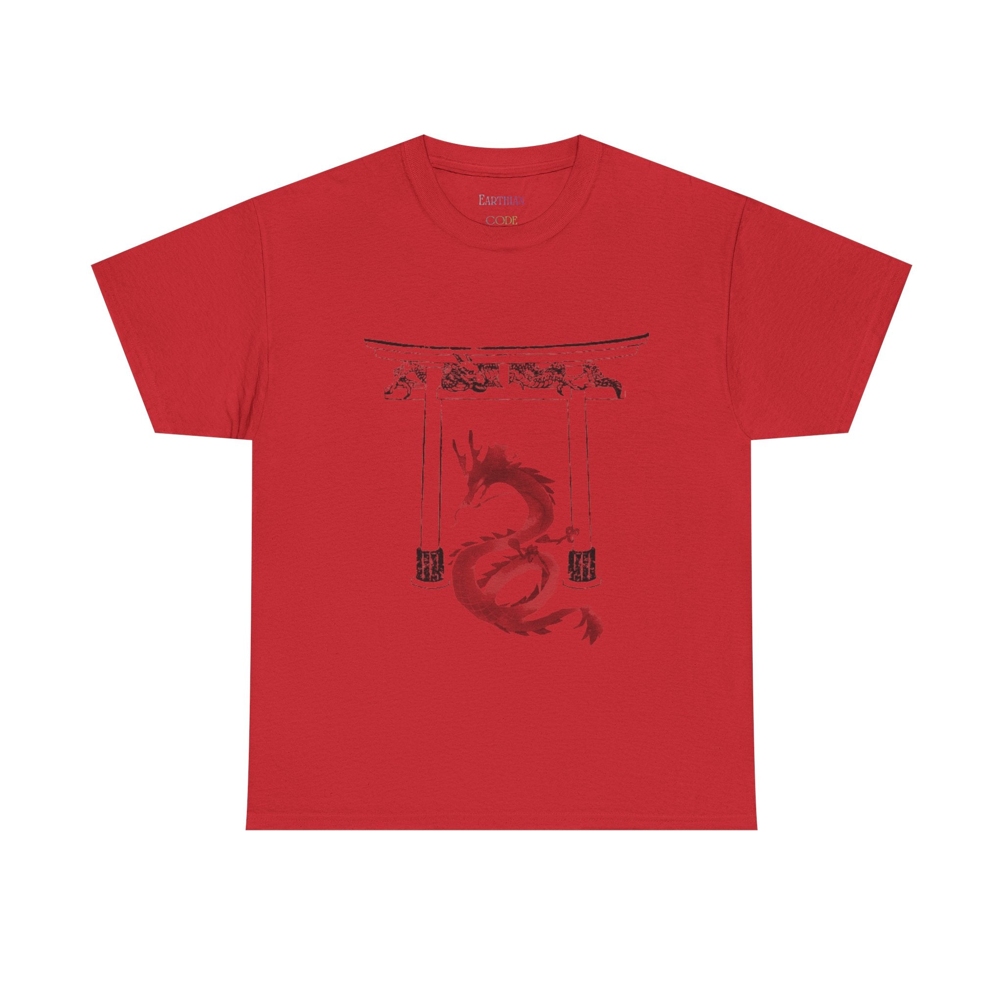 Shrine and dragon T shirt