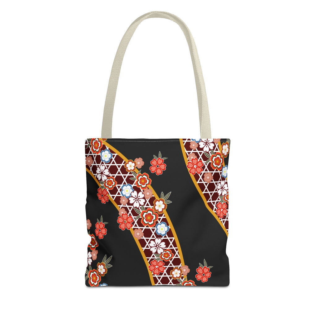 Copy of Floral Kimono Wave Tote Bag | Japanese Sakura Pattern