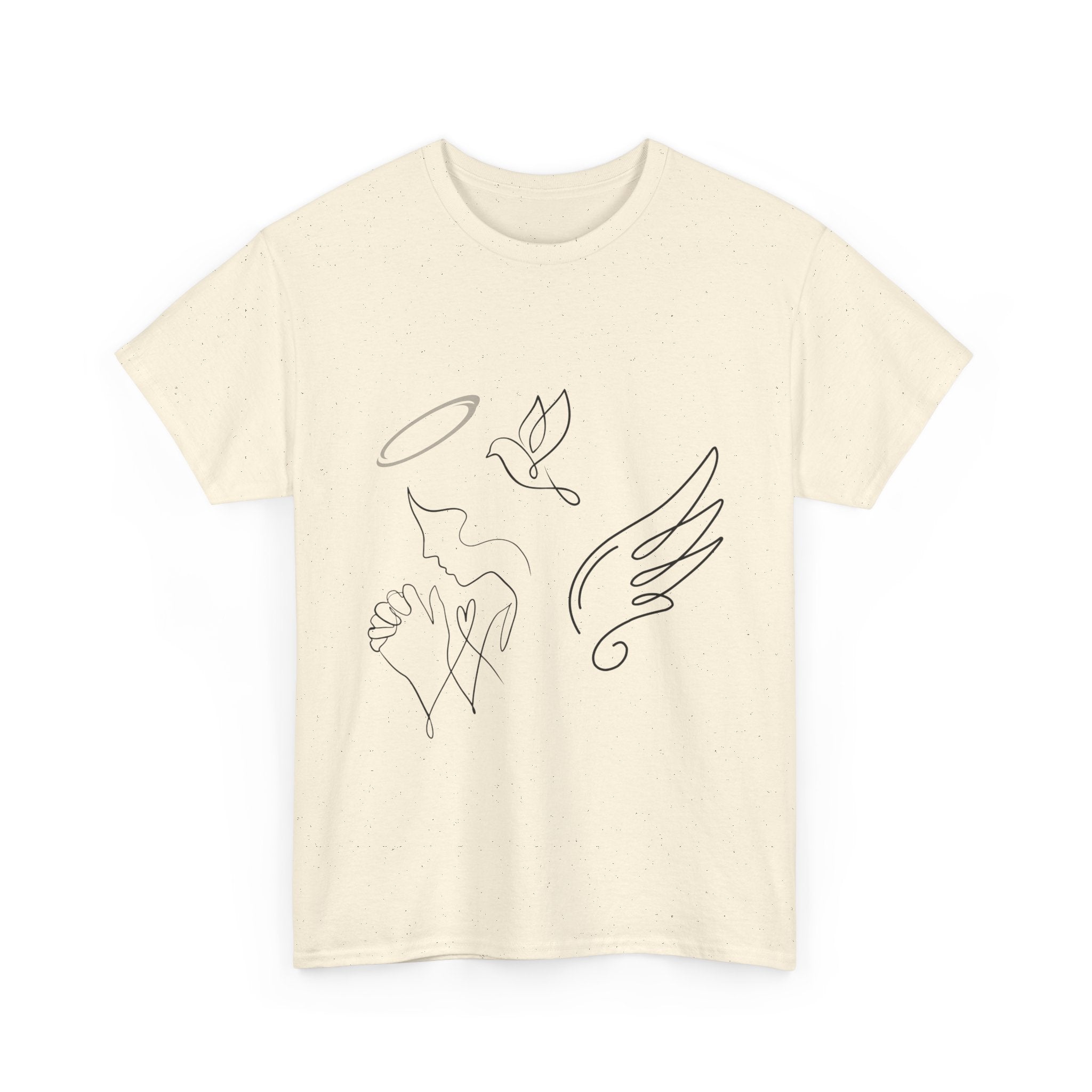 Copy of Copy of Minimal Subliminal circle text T-Shirt | Less Is More design