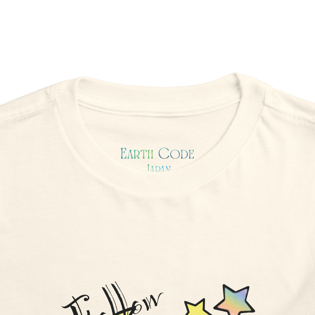 Sleeping Bunny on Moon toddler tee | pastel stars, I’ll Brew Dream design