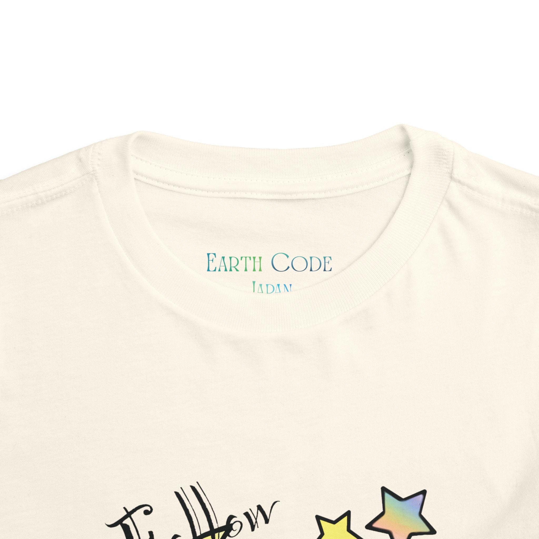 Sleeping Bunny on Moon toddler tee | pastel stars, I’ll Brew Dream design