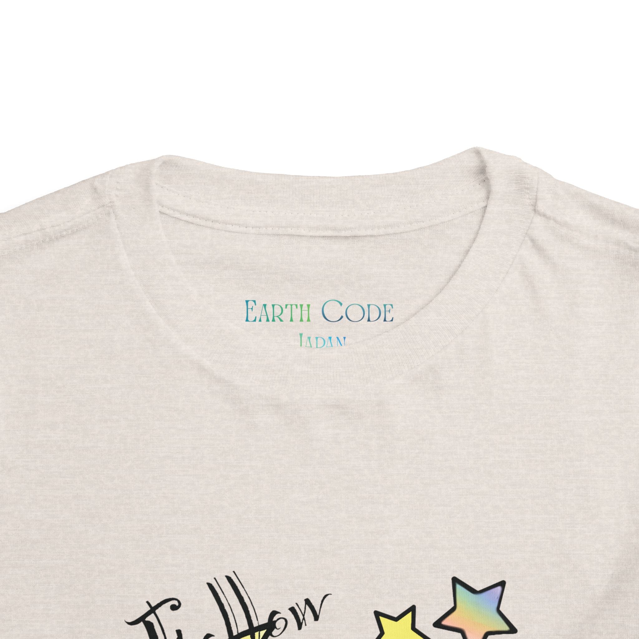 Sleeping Bunny on Moon toddler tee | pastel stars, I’ll Brew Dream design