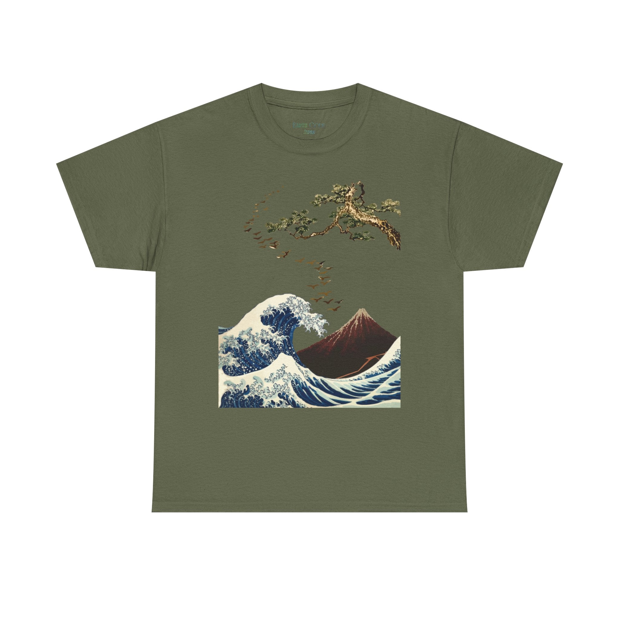 Hokusai Japanese Art T-Shirt | The Great Wave, Mount Fuji & Pine Tree Collage Tee