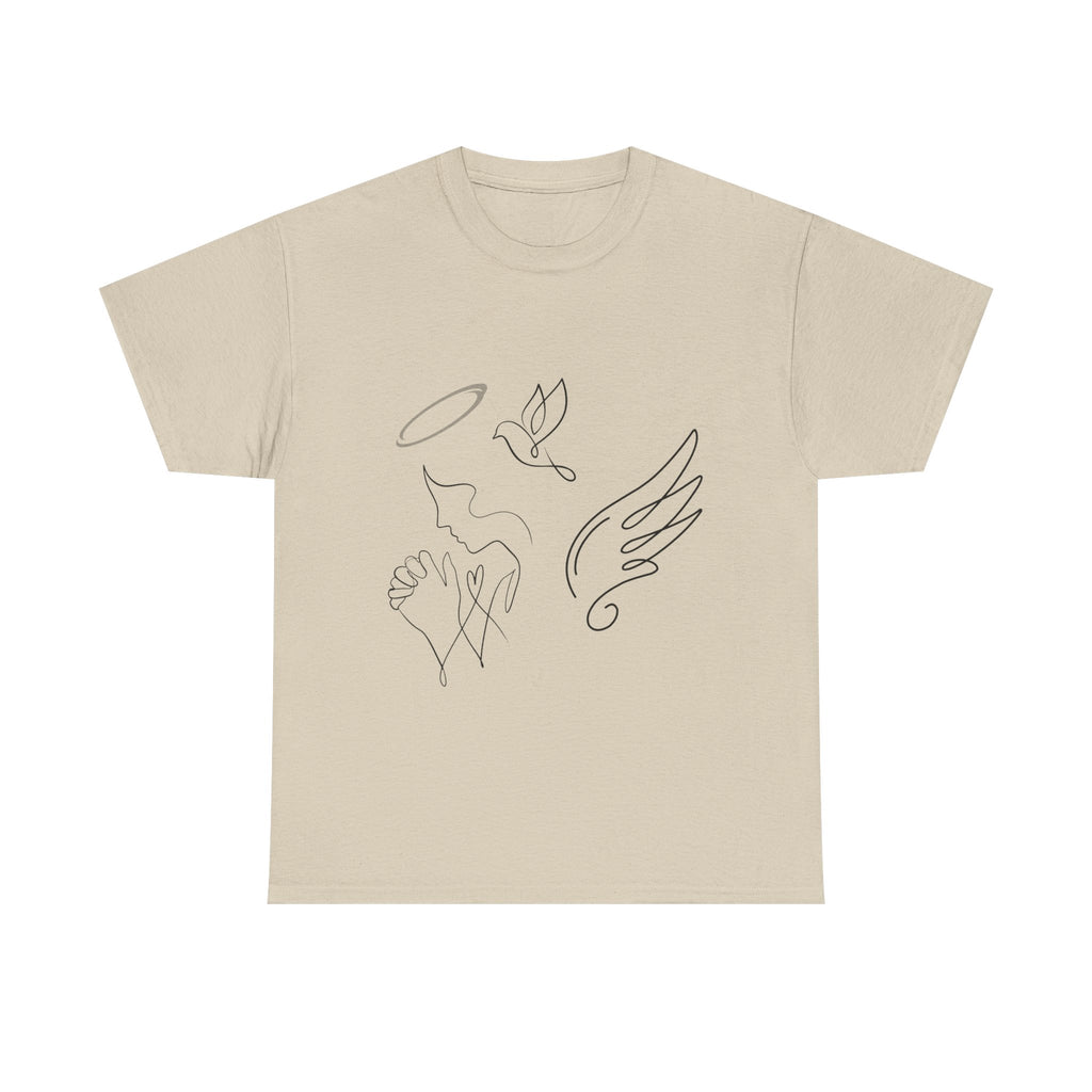 Copy of Copy of Minimal Subliminal circle text T-Shirt | Less Is More design