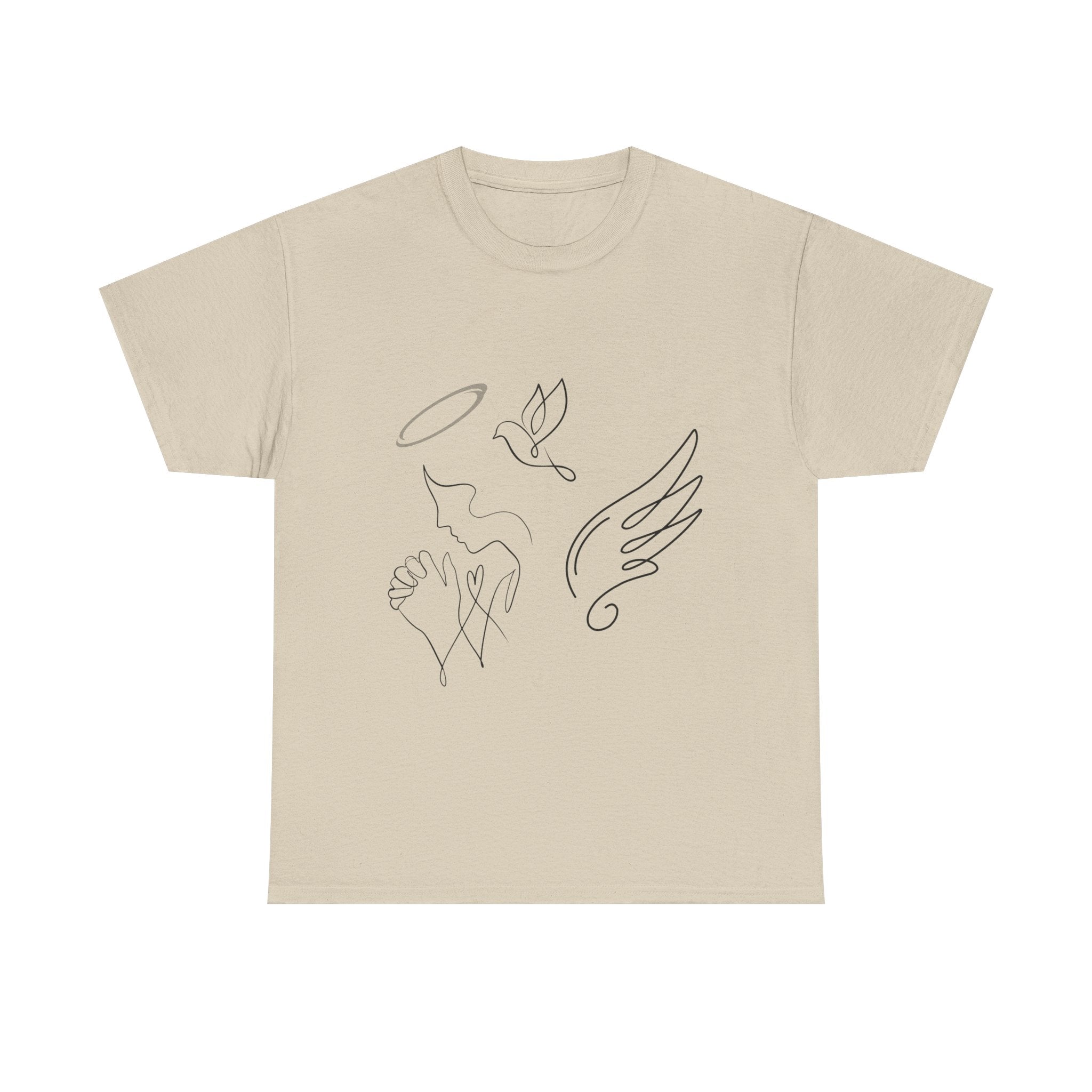Copy of Copy of Minimal Subliminal circle text T-Shirt | Less Is More design