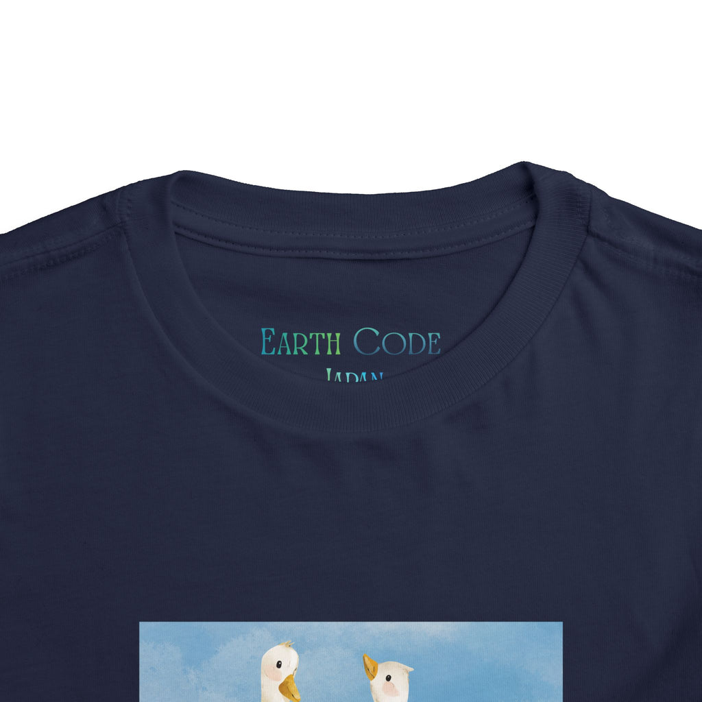 Mama and Baby Goose Toddler Tee | Spring Floral Animals