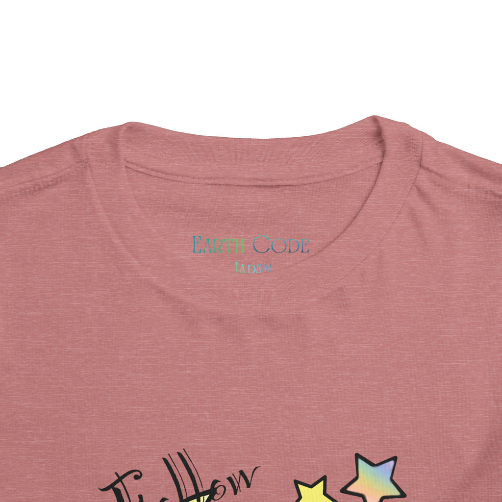 Sleeping Bunny on Moon toddler tee | pastel stars, I’ll Brew Dream design