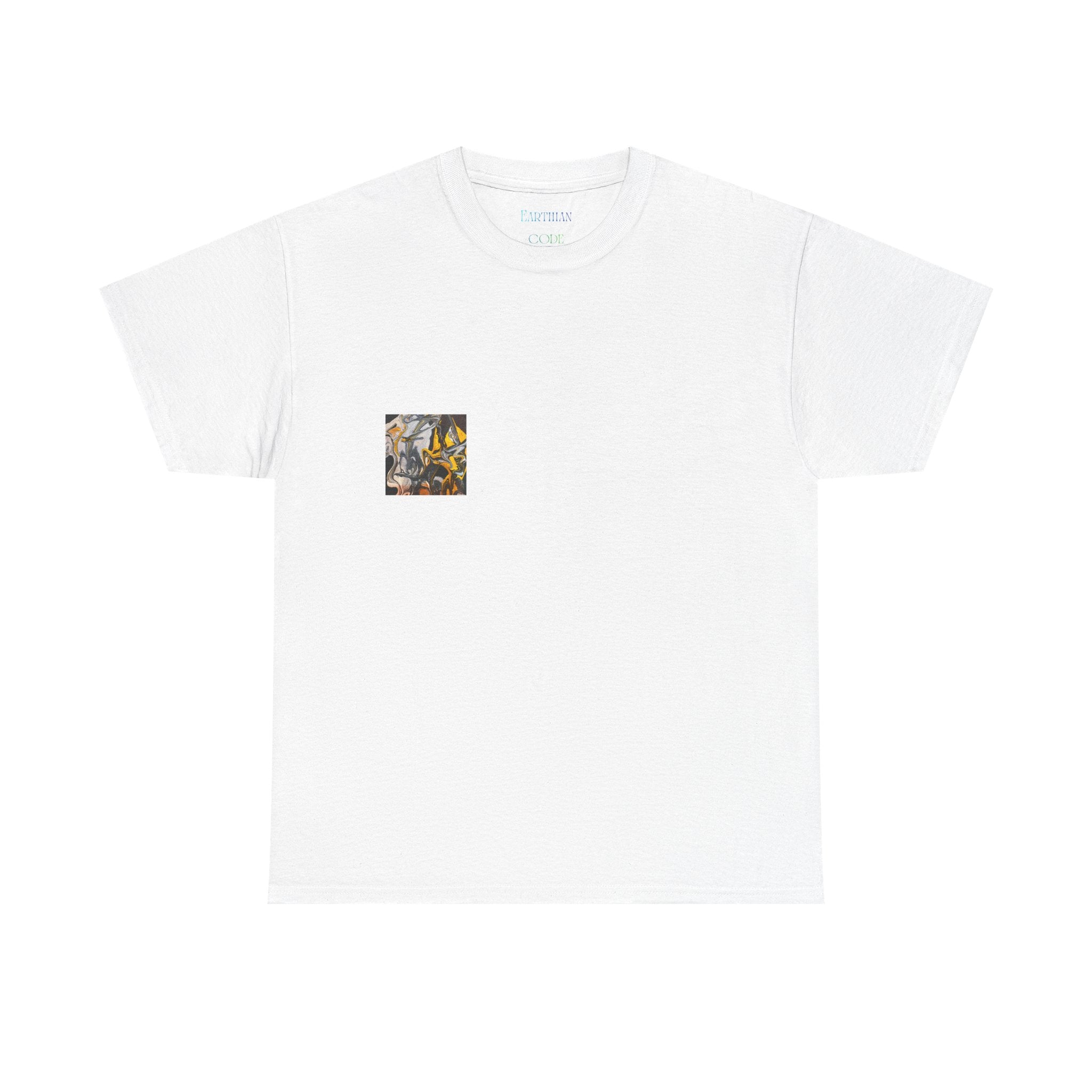 Black and Gold Marble Abstract Tee |  Art Print T-Shirt