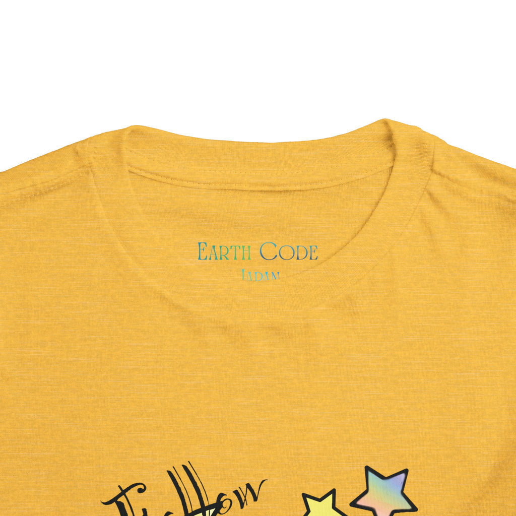 Sleeping Bunny on Moon toddler tee | pastel stars, I’ll Brew Dream design