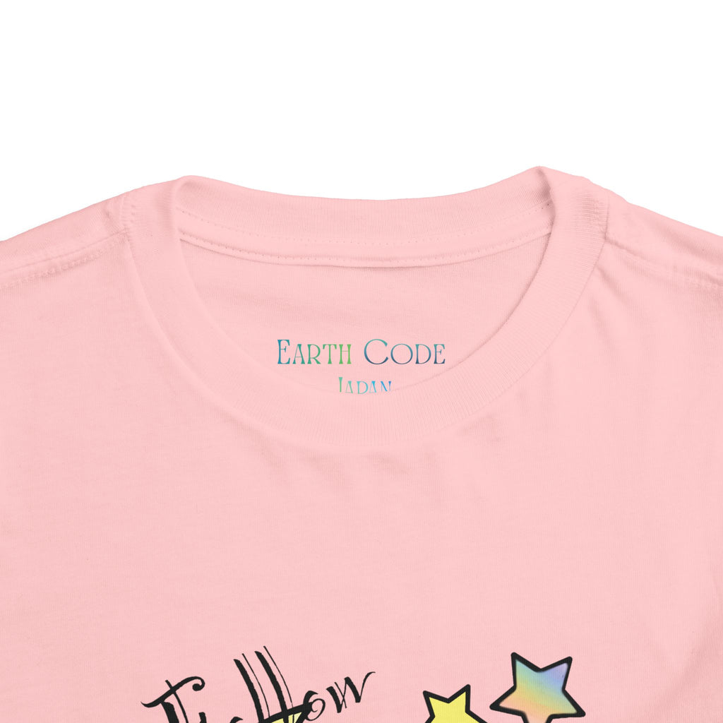 Sleeping Bunny on Moon toddler tee | pastel stars, I’ll Brew Dream design