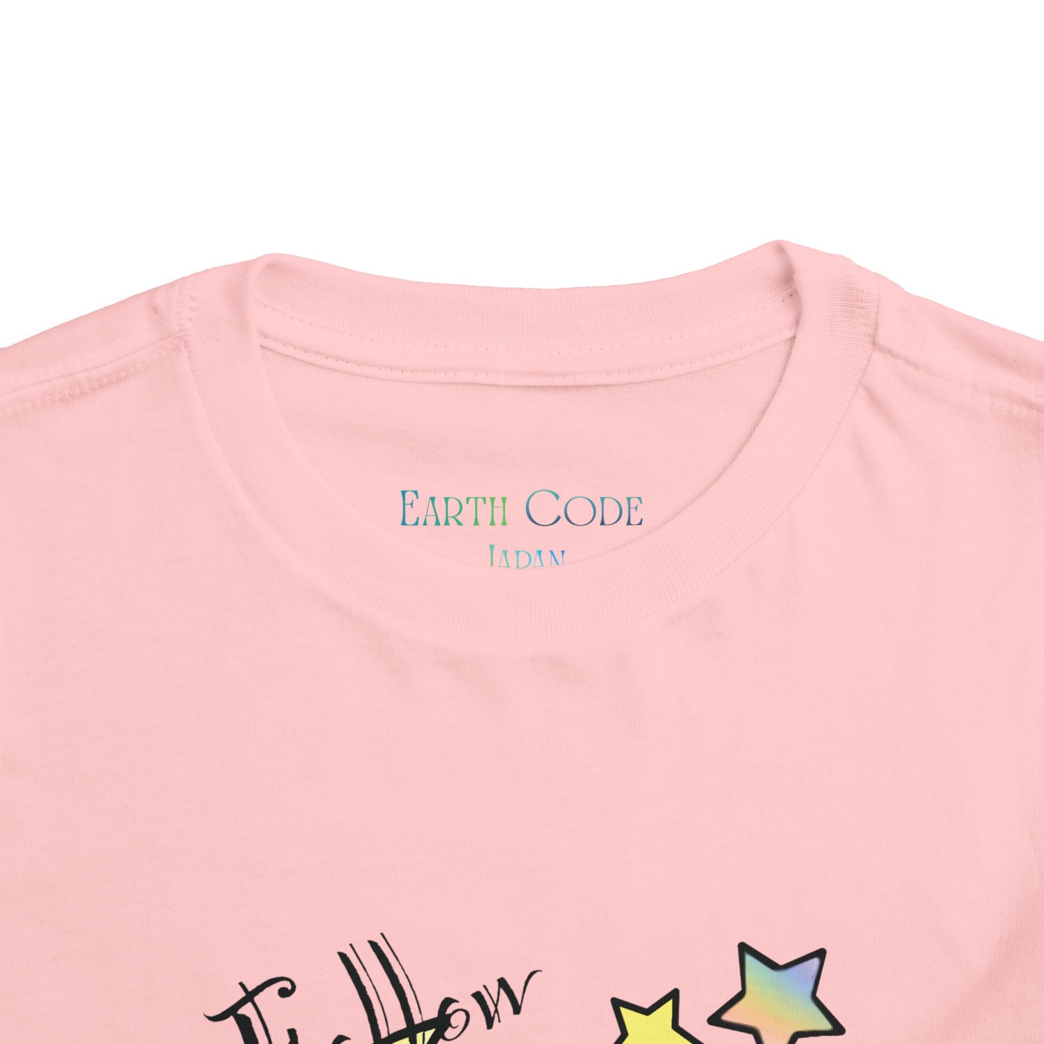 Sleeping Bunny on Moon toddler tee | pastel stars, I’ll Brew Dream design