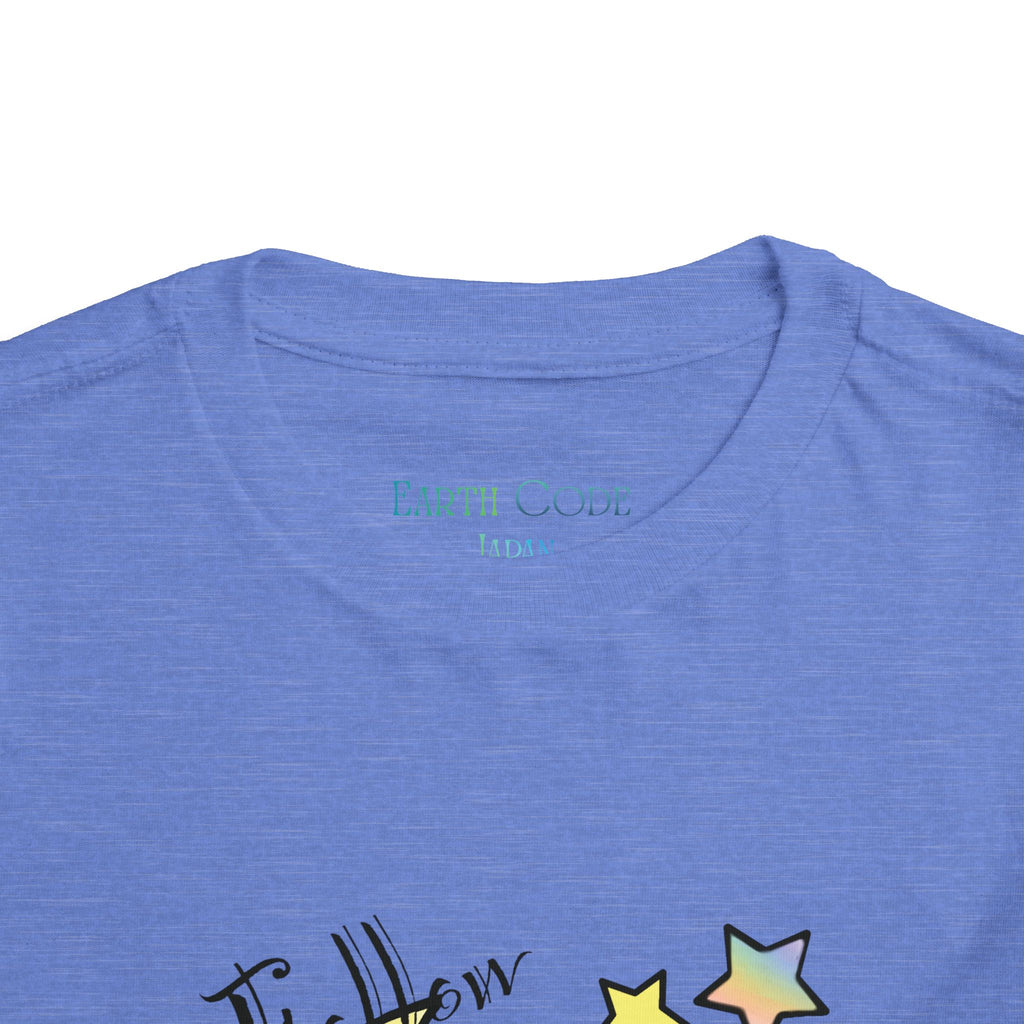 Sleeping Bunny on Moon toddler tee | pastel stars, I’ll Brew Dream design