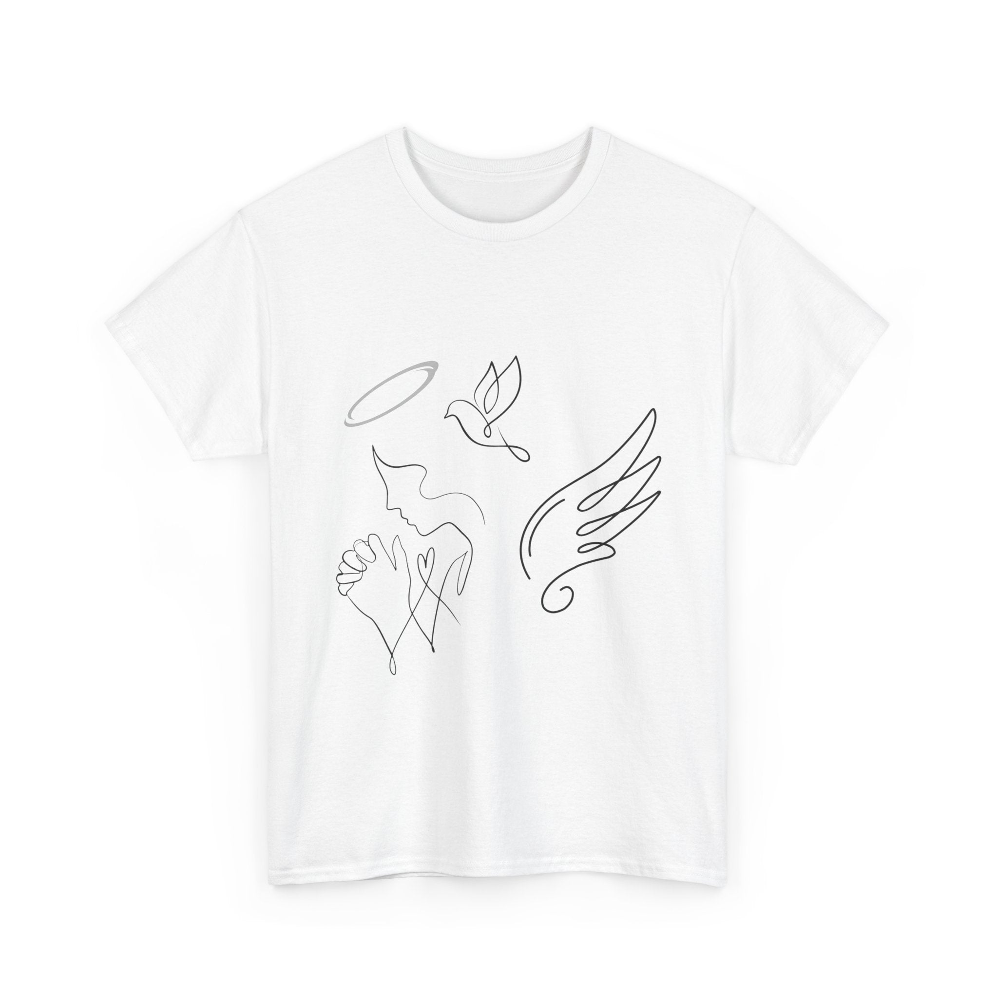 Copy of Copy of Minimal Subliminal circle text T-Shirt | Less Is More design