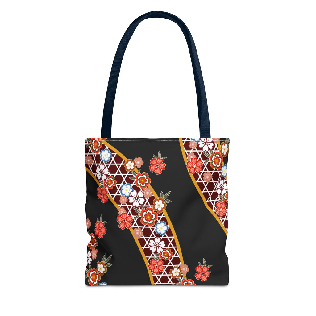 Copy of Floral Kimono Wave Tote Bag | Japanese Sakura Pattern