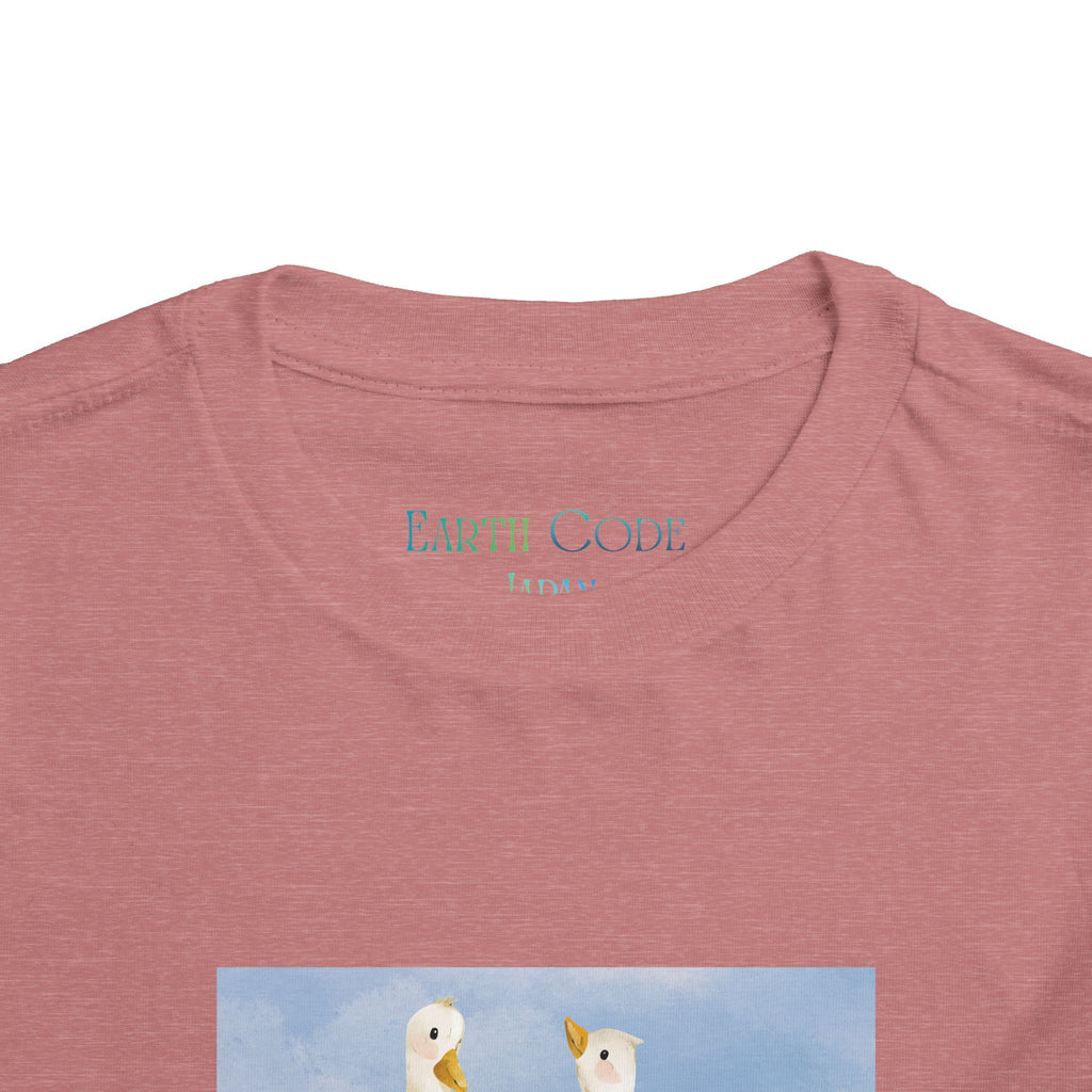 Mama and Baby Goose Toddler Tee | Spring Floral Animals