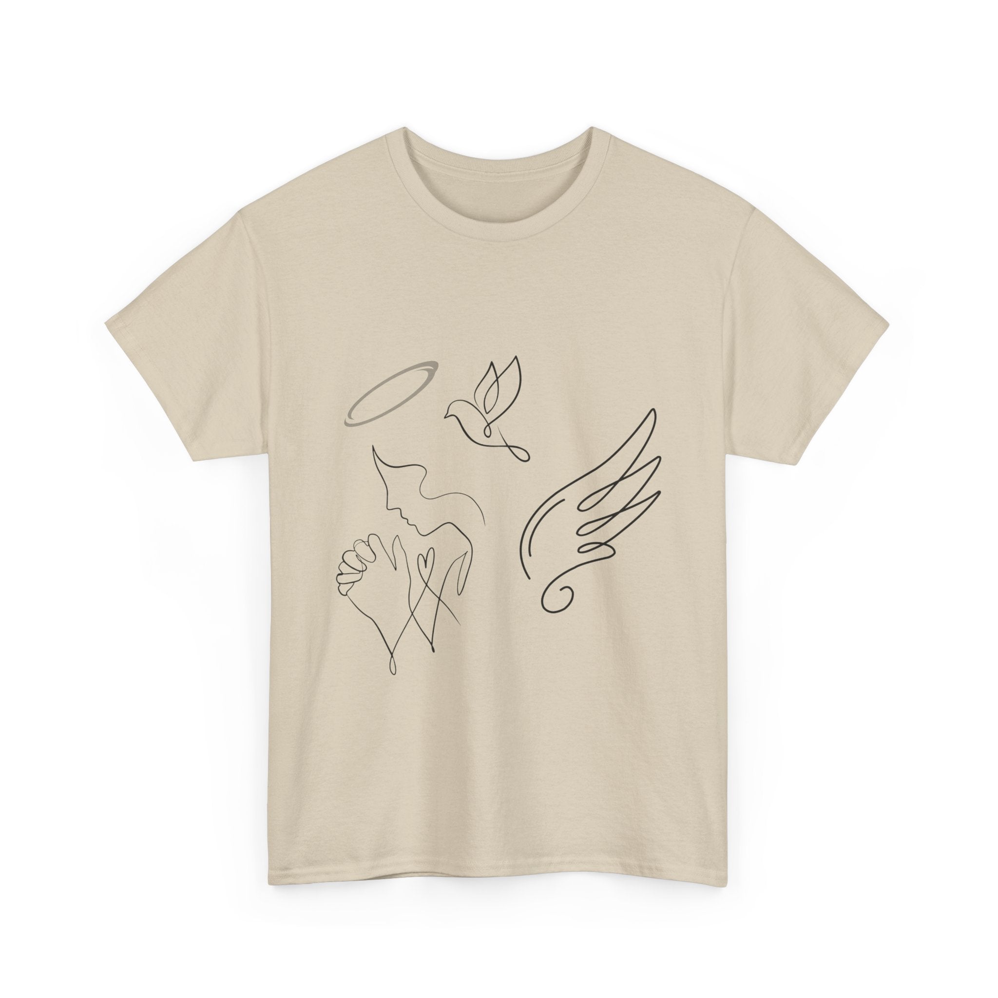 Copy of Copy of Minimal Subliminal circle text T-Shirt | Less Is More design