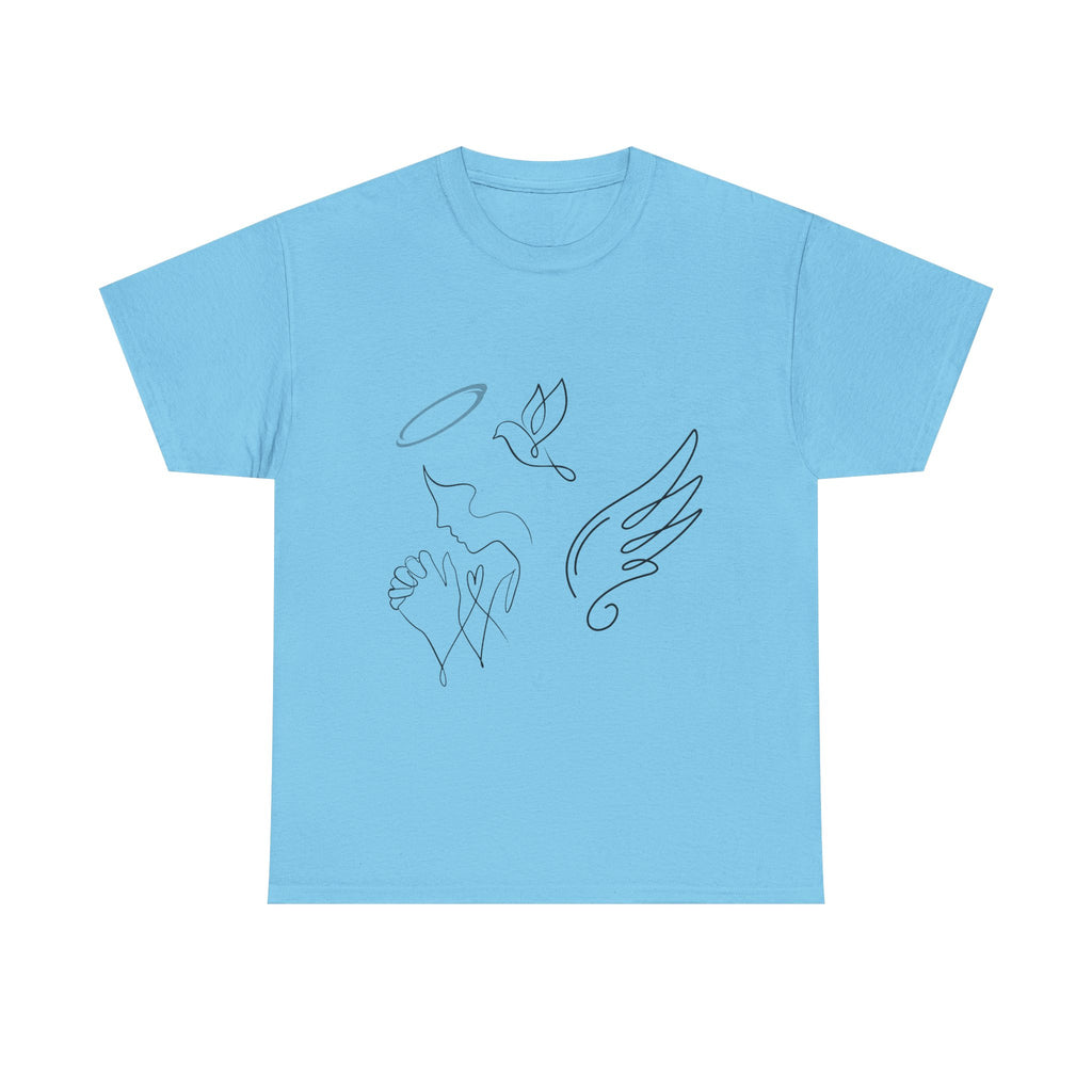 Copy of Copy of Minimal Subliminal circle text T-Shirt | Less Is More design
