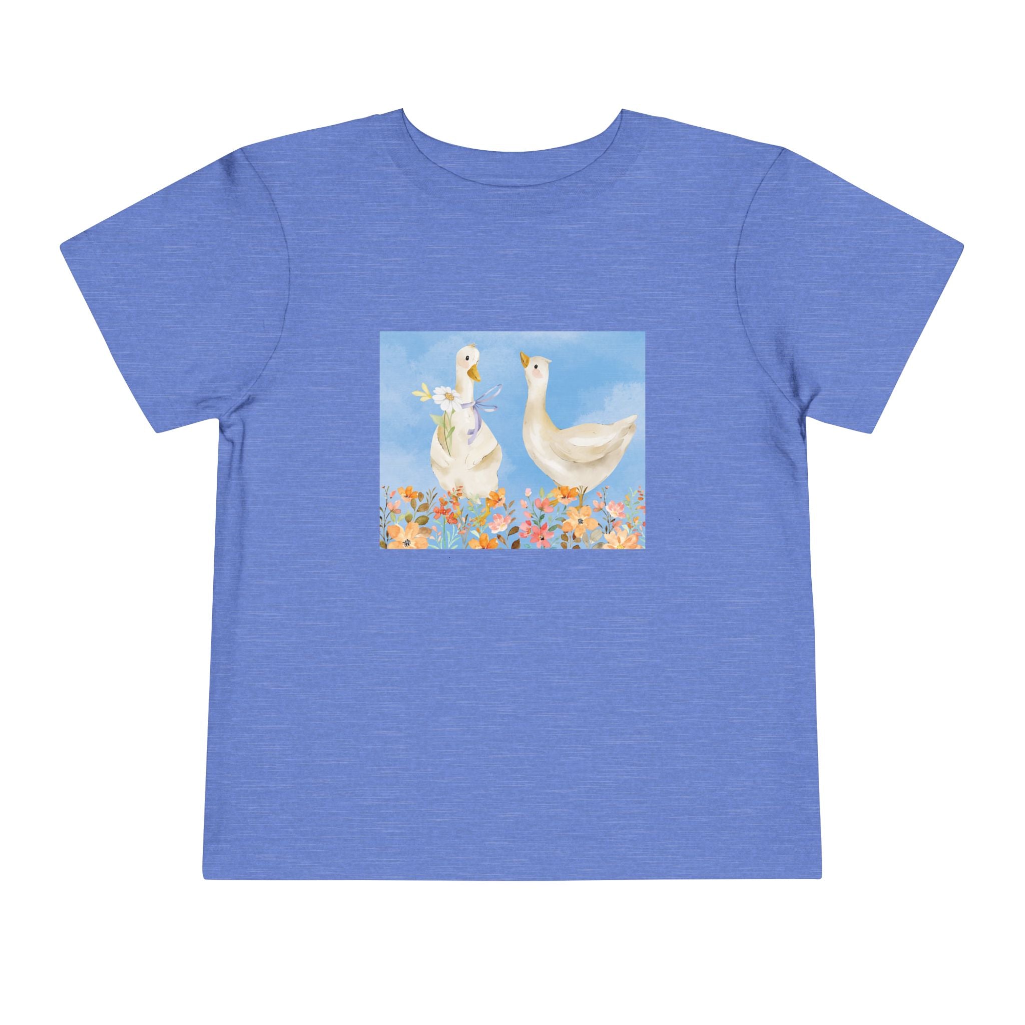 Mama and Baby Goose Toddler Tee | Spring Floral Animals