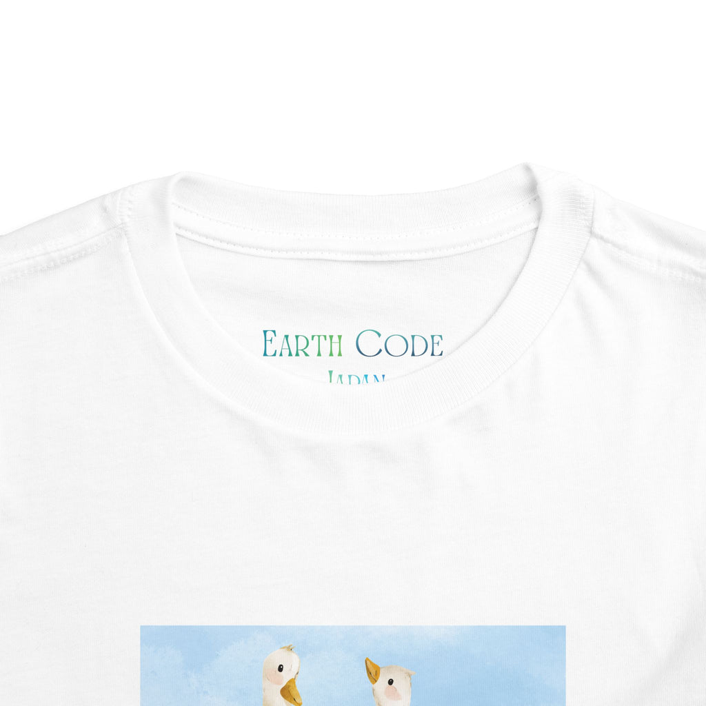 Mama and Baby Goose Toddler Tee | Spring Floral Animals