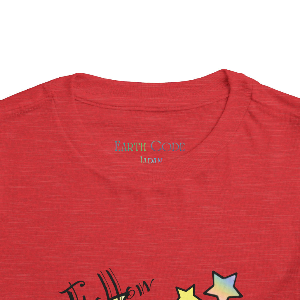 Sleeping Bunny on Moon toddler tee | pastel stars, I’ll Brew Dream design