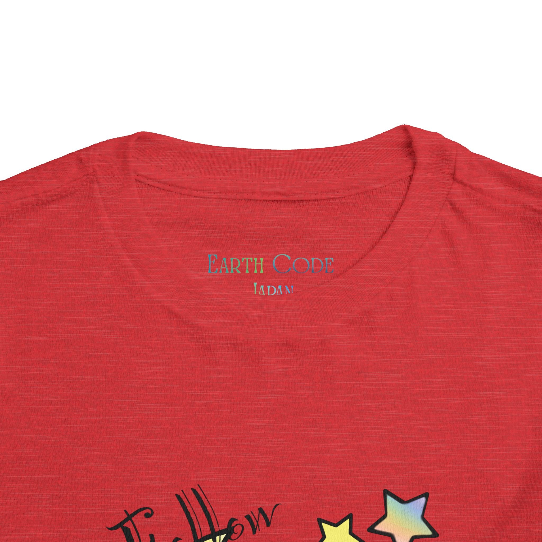 Sleeping Bunny on Moon toddler tee | pastel stars, I’ll Brew Dream design