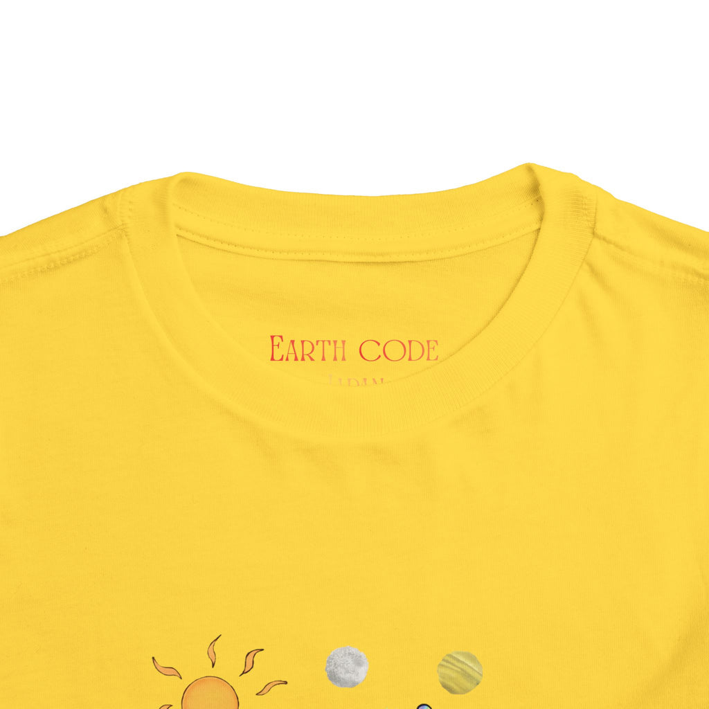 Moowy & Soowy Toddler T-Shirt – Cute Aliens Hugging Earth Kids Space Tee