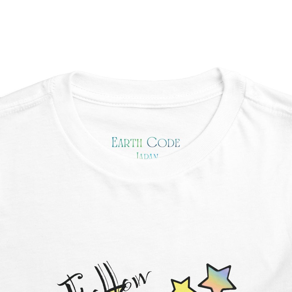 Sleeping Bunny on Moon toddler tee | pastel stars, I’ll Brew Dream design