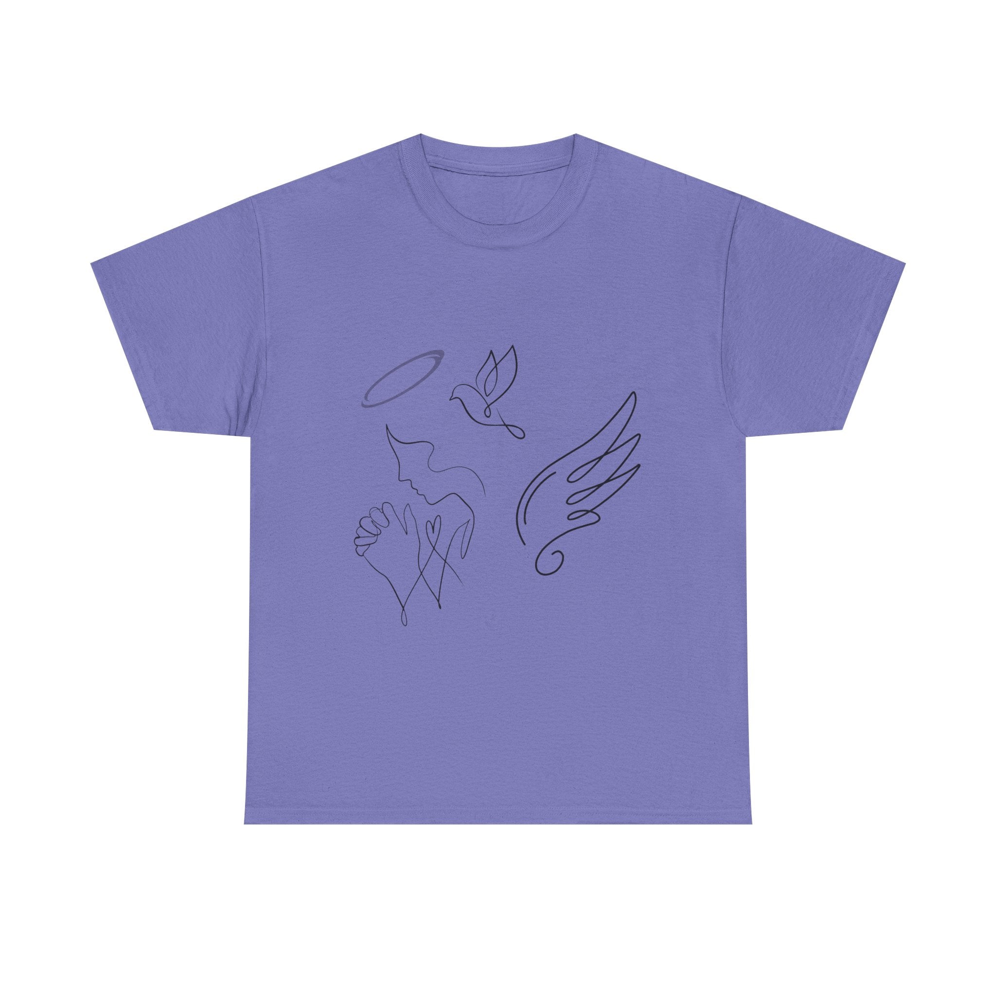 Copy of Copy of Minimal Subliminal circle text T-Shirt | Less Is More design