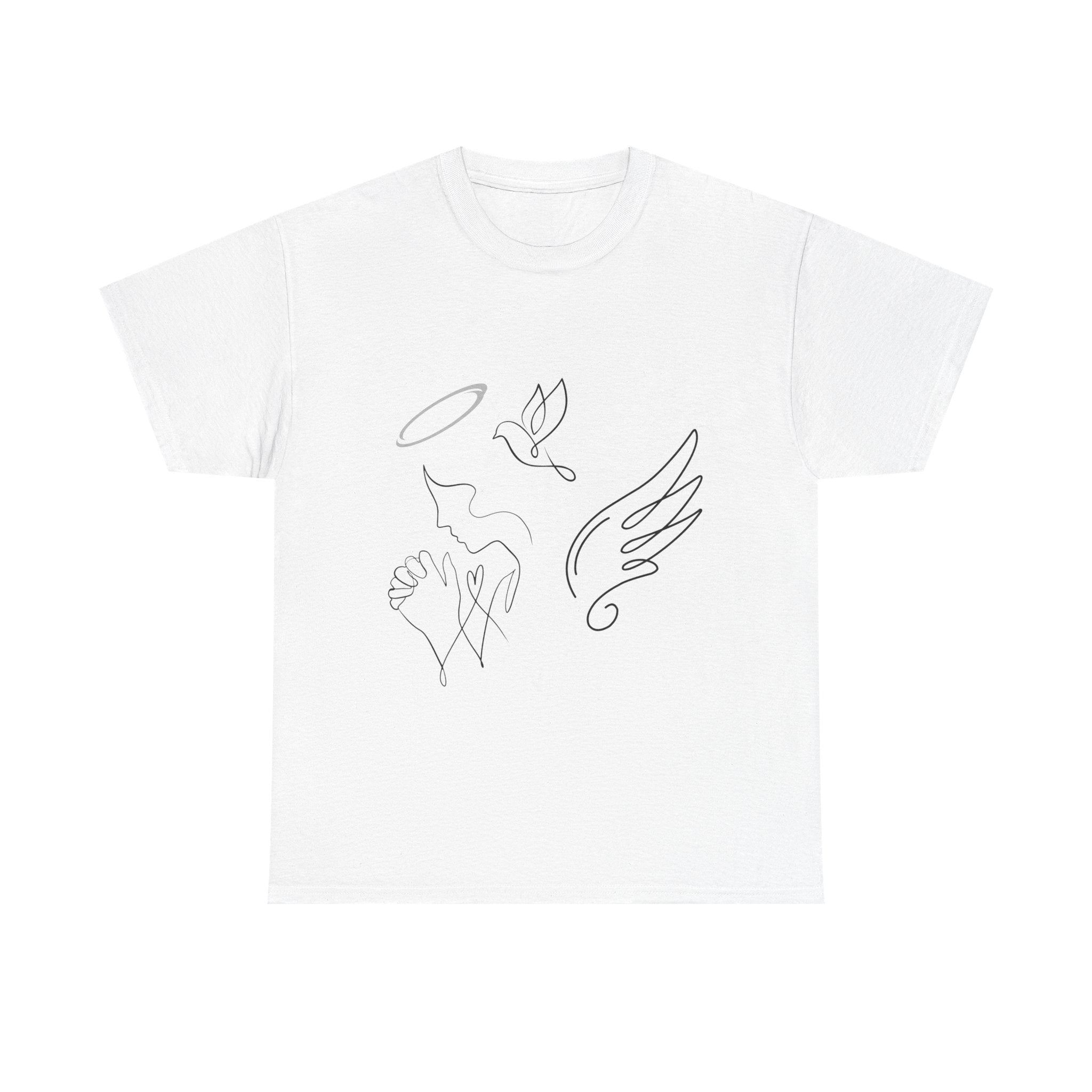 Copy of Copy of Minimal Subliminal circle text T-Shirt | Less Is More design