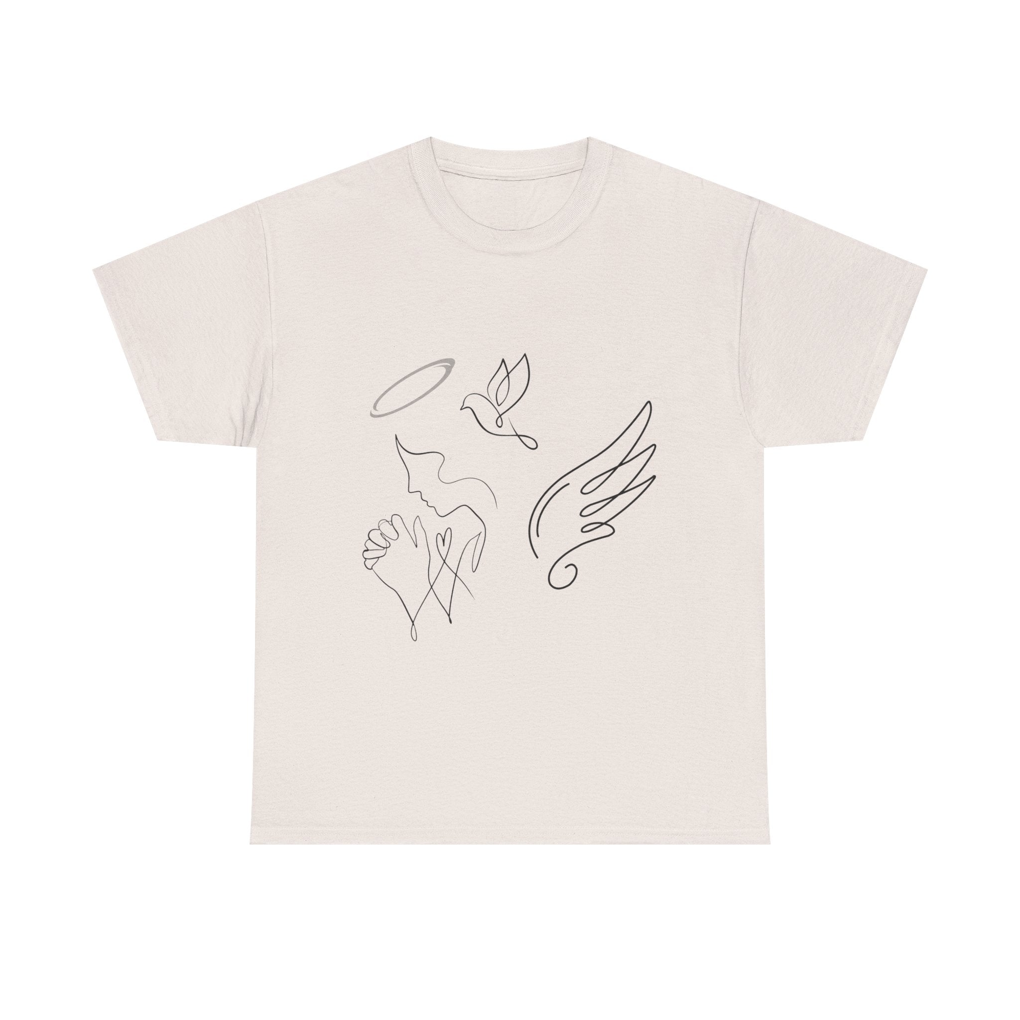 Copy of Copy of Minimal Subliminal circle text T-Shirt | Less Is More design