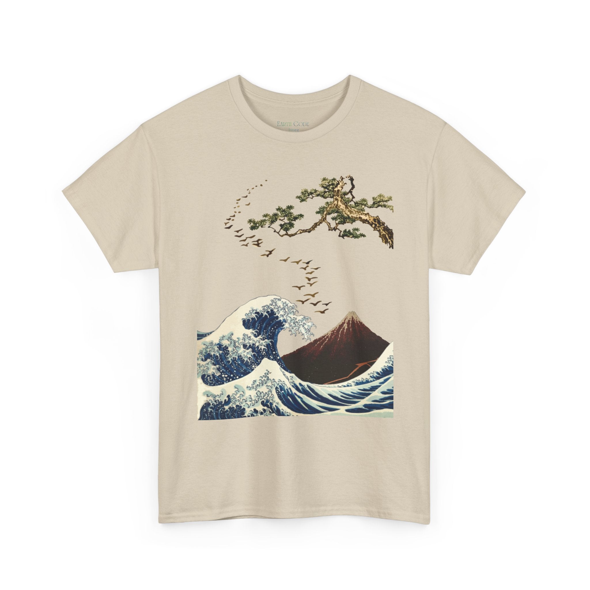 Hokusai Japanese Art T-Shirt | The Great Wave, Mount Fuji & Pine Tree Collage Tee
