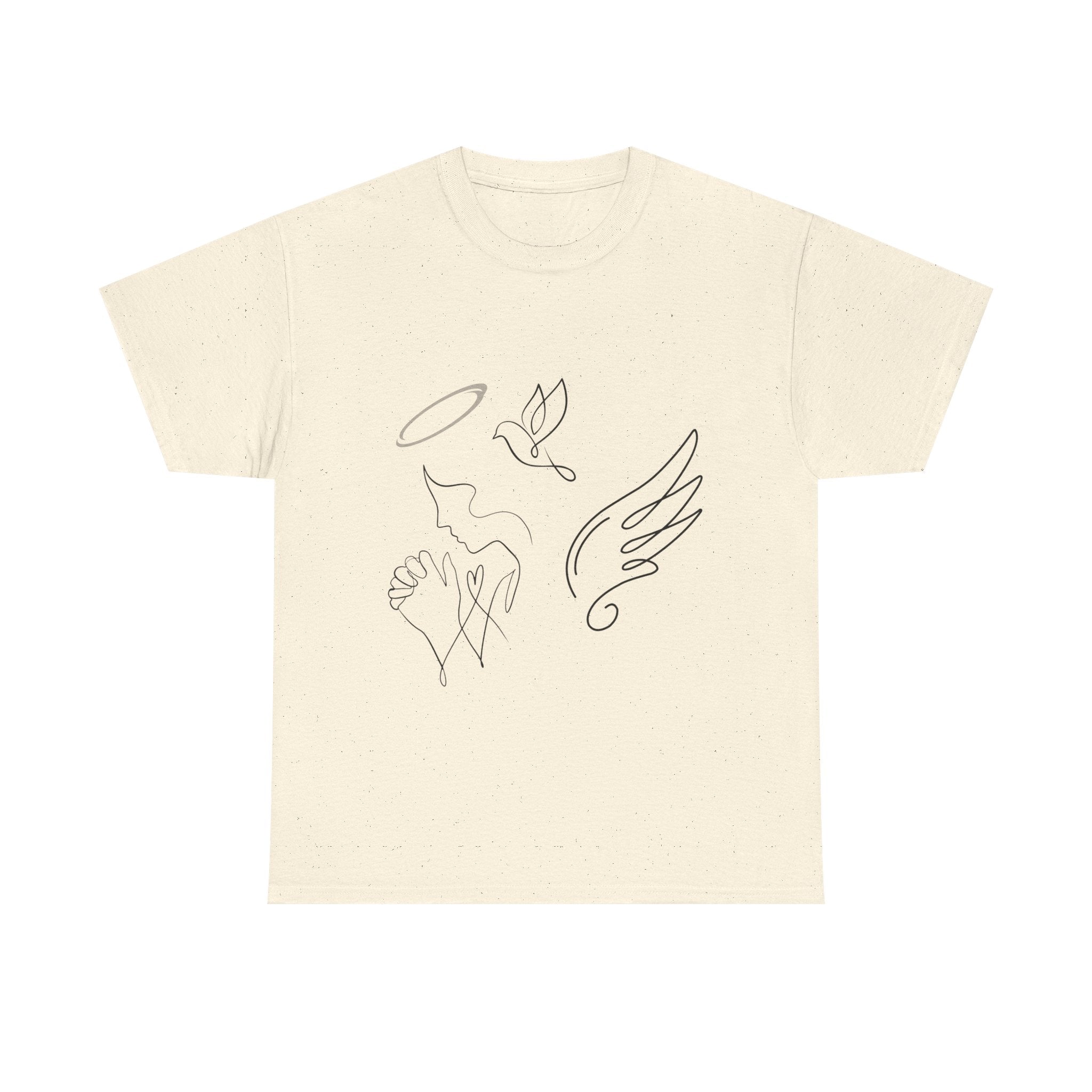 Copy of Copy of Minimal Subliminal circle text T-Shirt | Less Is More design