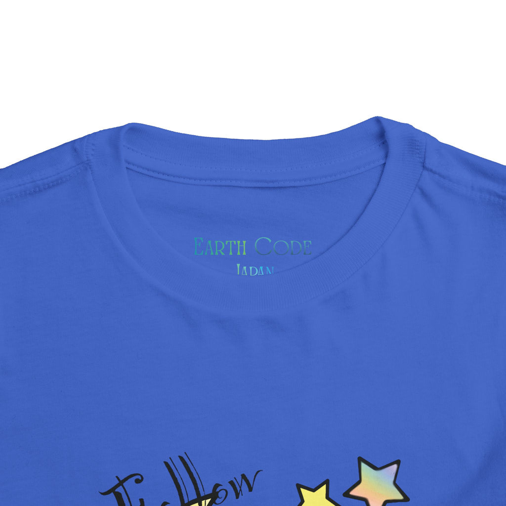 Sleeping Bunny on Moon toddler tee | pastel stars, I’ll Brew Dream design