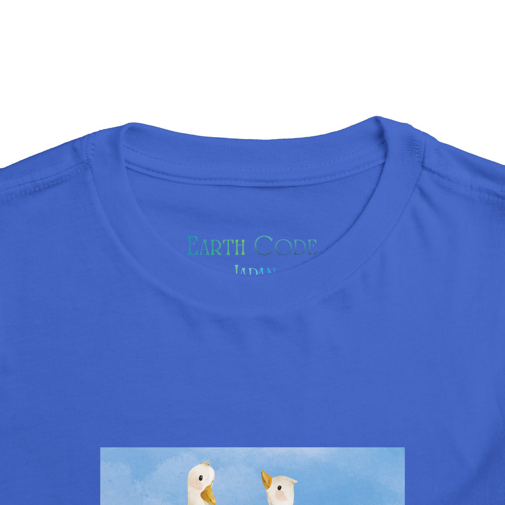 Mama and Baby Goose Toddler Tee | Spring Floral Animals