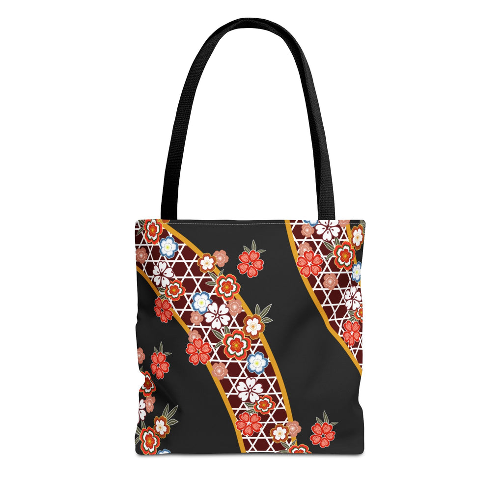 Copy of Floral Kimono Wave Tote Bag | Japanese Sakura Pattern